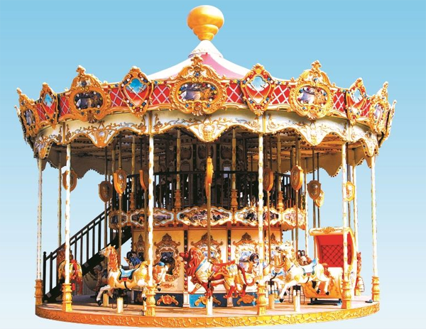 大型雙層旋轉(zhuǎn)木馬